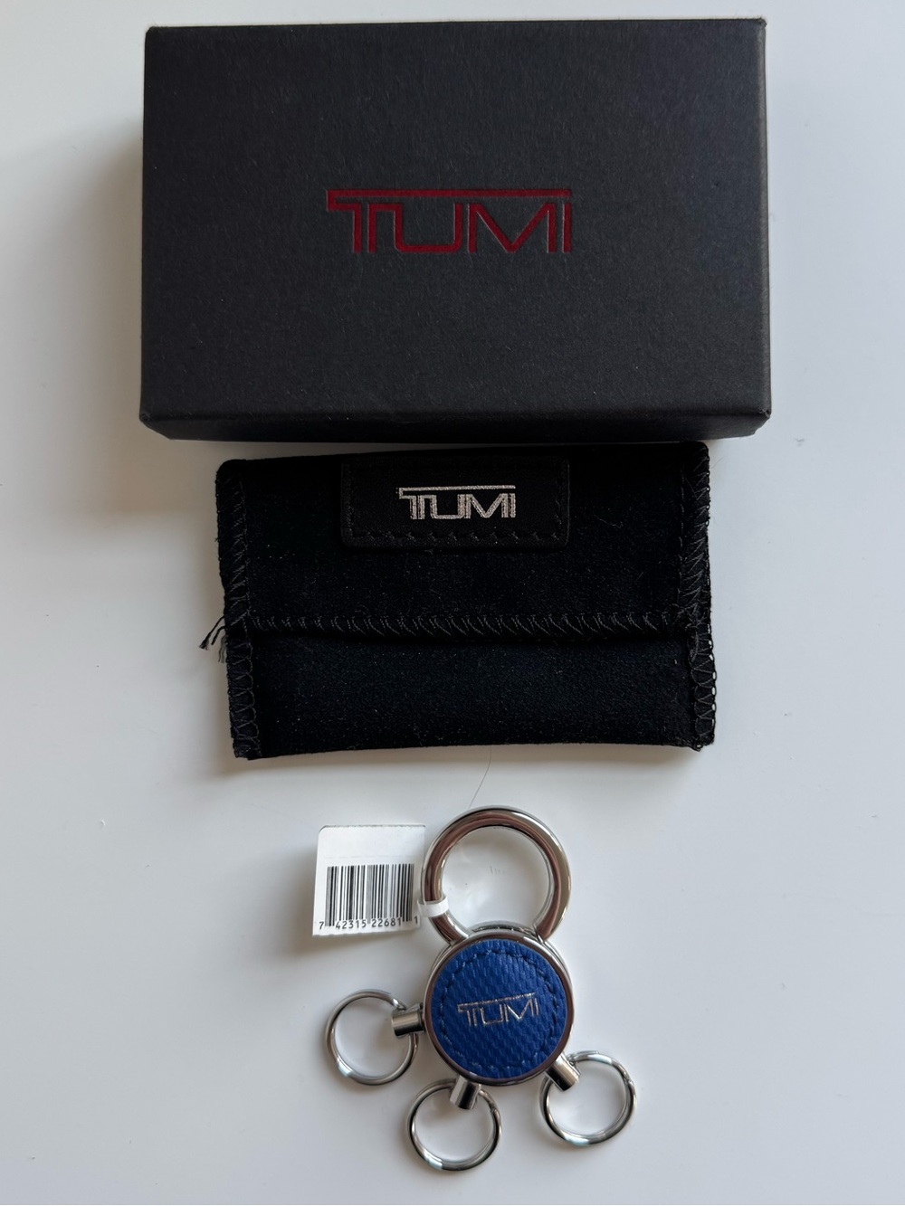 NWT TUMI Multi Valet Key Fob | Luxury Travel Keychain Accessory
